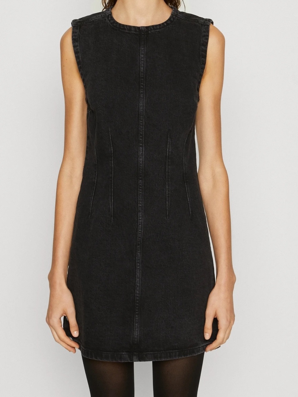 NWT Abercrombie black denim dress - M Tall